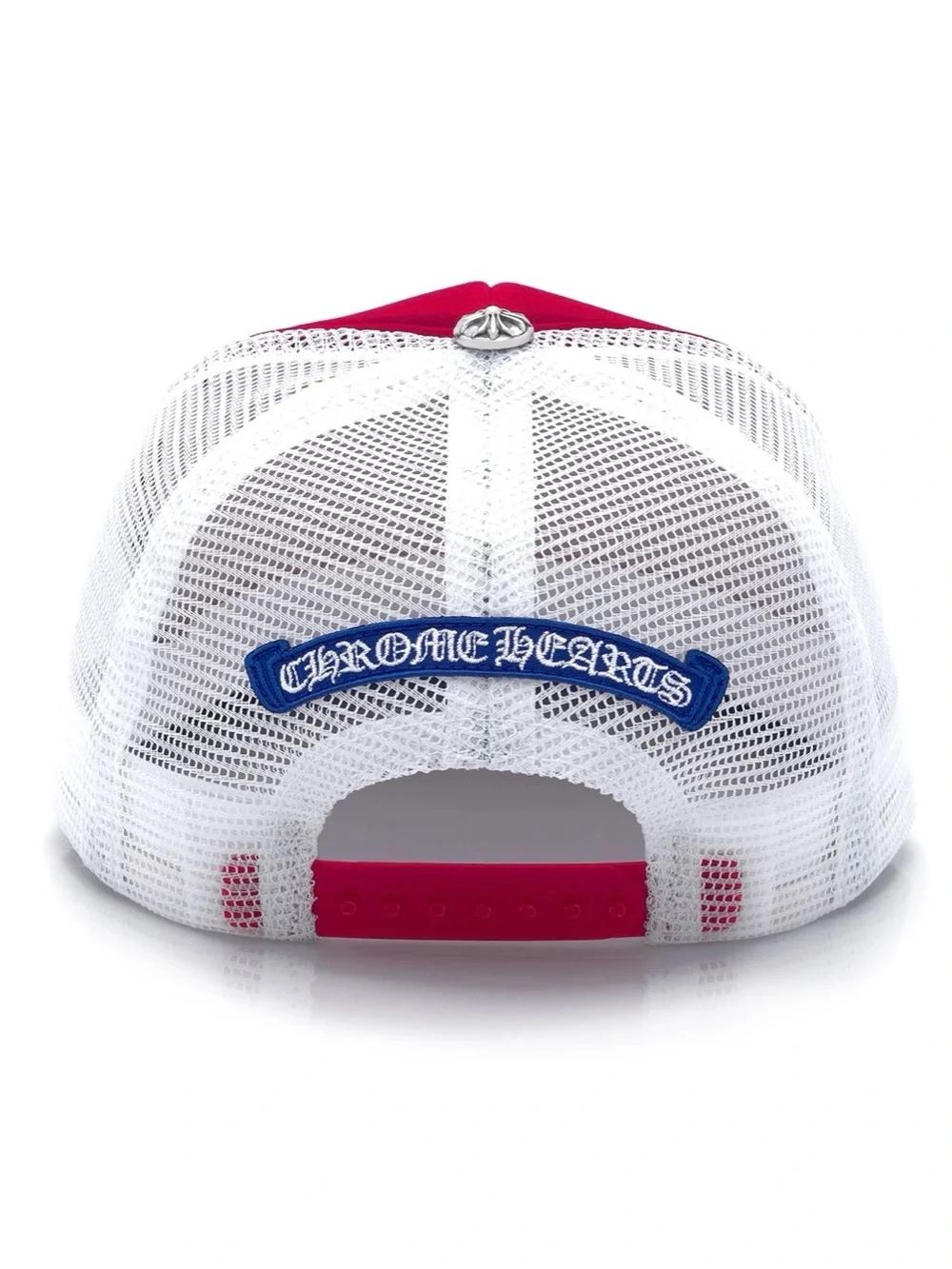 !!AUTHENTIC!! Chrome Hearts Red & Blue Trucker Hat